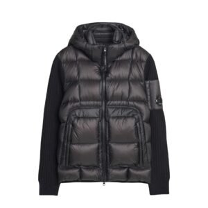 C.P. Company Merino Wool Padded Jacket In Black