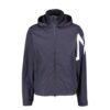 Moncler Fetuque Hooded Windbreaker In Navy