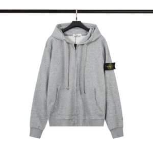 Alternative view of Stone Island Zipped Hoodie Tracksuit Grey