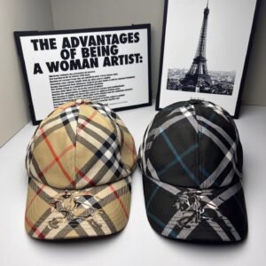 Alternative view of Burberry EKD Check Baseball Cap Dark Green