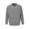 Loewe Anagram Plaid Knitted Sweater Dark Grey