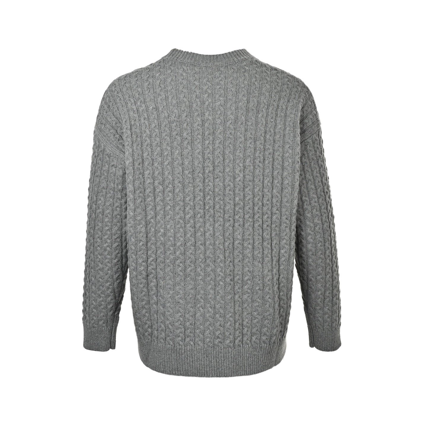 Loewe Anagram Plaid Knitted Sweater Dark Grey - Afbeelding 2