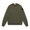 Stone Island Logo Sweater In Dark Green