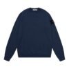 Stone Island Logo Sweater In Navy Blue