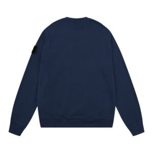 Alternative view of Stone Island Logo Sweater In Navy Blue