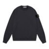 Stone Island Logo Sweater In Dark Grey