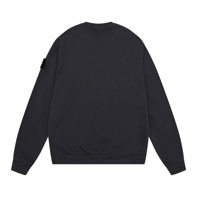 Stone Island Logo Sweater In Dark Grey - Afbeelding 2