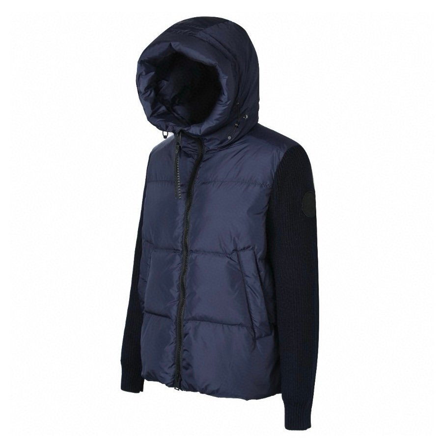 Canada Goose Hybride Grove Knit Hooded Jacket In Navy Blue - Afbeelding 3