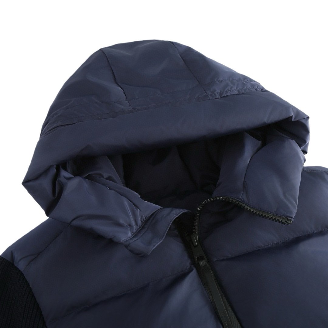 Canada Goose Hybride Grove Knit Hooded Jacket In Navy Blue - Afbeelding 4