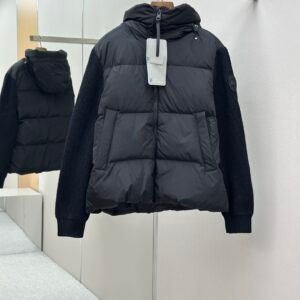 Alternative view of Canada Goose Hybride Grove Knit Hooded Jacket In Black