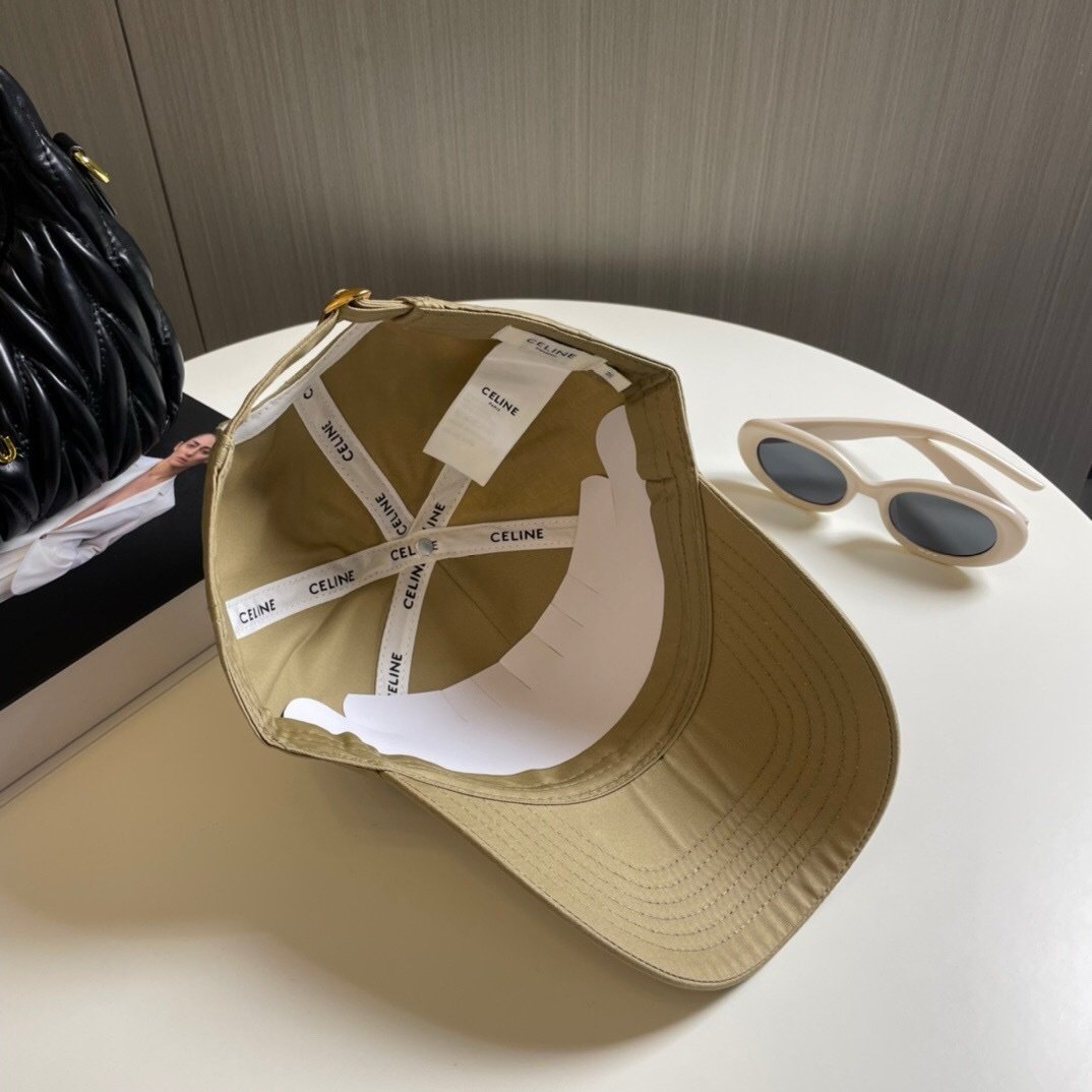 Celine Beige Baseball Cap Triomphe - Afbeelding 8