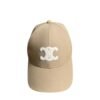 Celine Beige Baseball Cap Triomphe