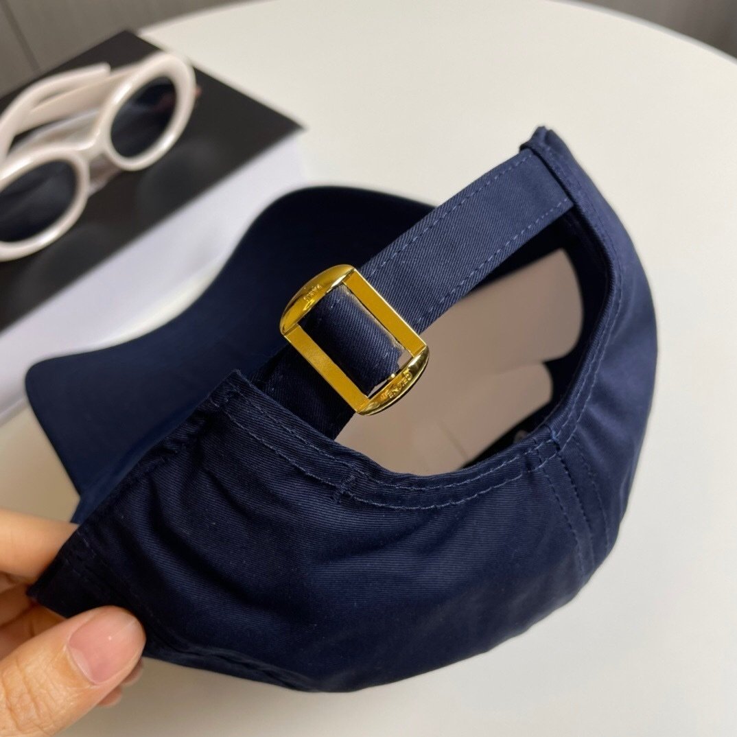 Celine Navy Baseball Cap Triomphe - Afbeelding 3