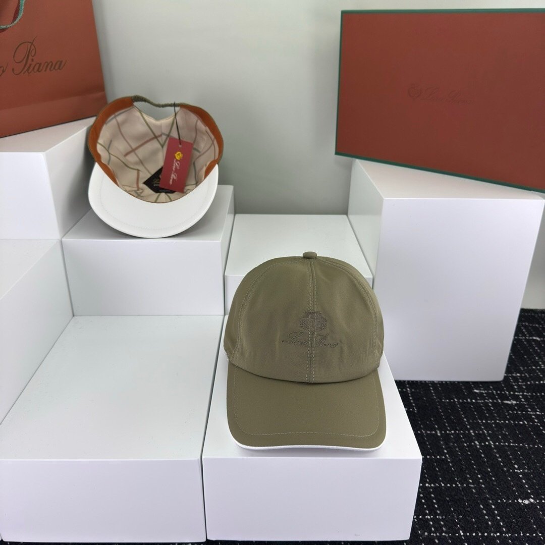 Loro Piana Baseball Cap Military Green - Afbeelding 2
