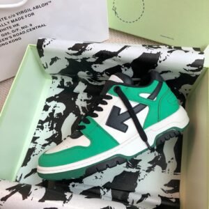 Alternative view of Off-White Out Of Office Low Top Green/White Black