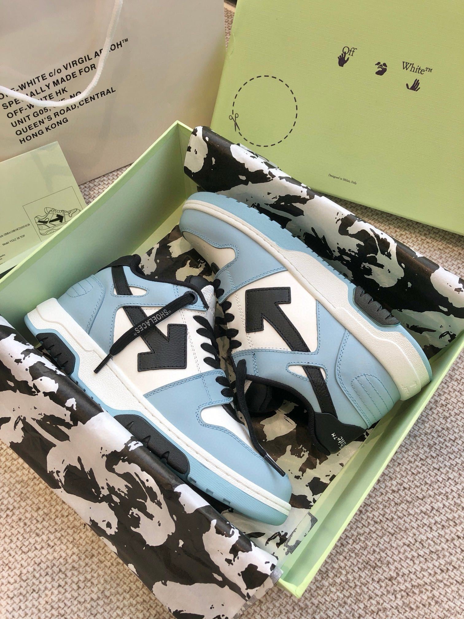 Off-White Out Of Office Low Top Blue/Black White - Afbeelding 3