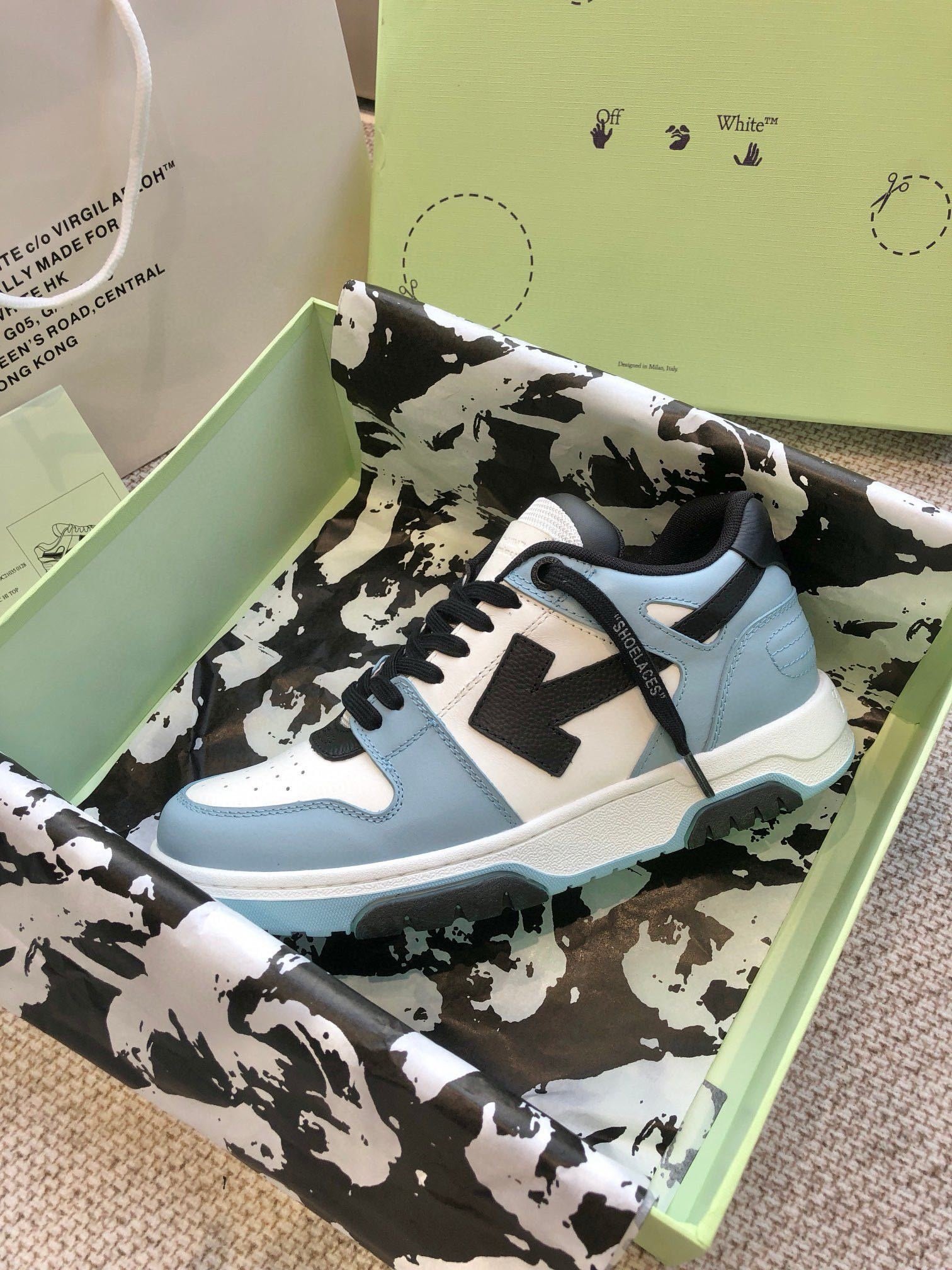 Off-White Out Of Office Low Top Blue/Black White - Afbeelding 6