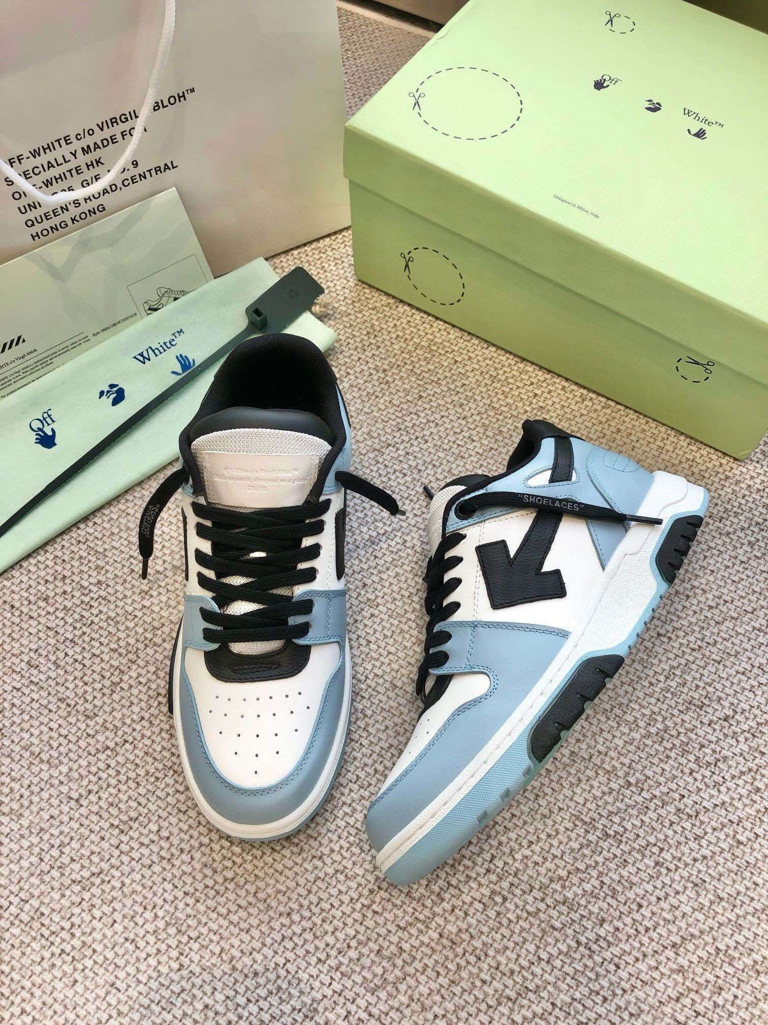 Off-White Out Of Office Low Top Blue/Black White - Afbeelding 7