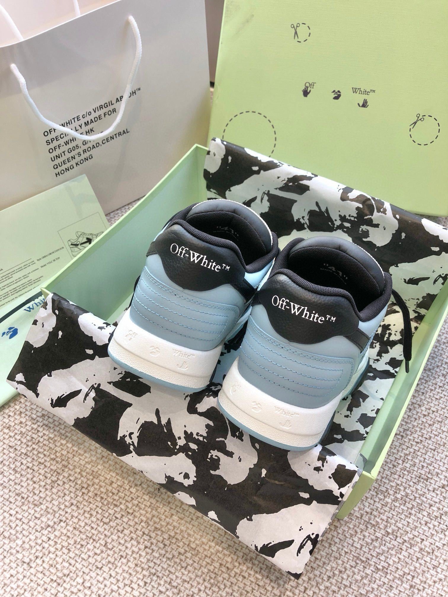 Off-White Out Of Office Low Top Blue/Black White - Afbeelding 10