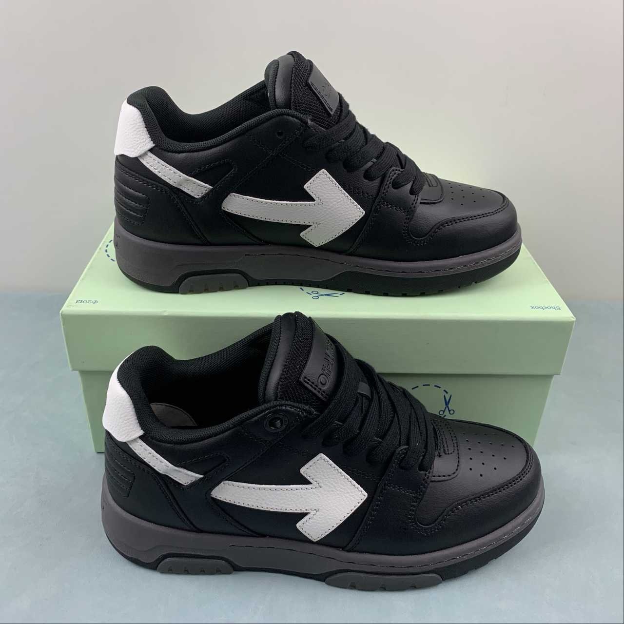 Off-White Out Of Office Low Top Black On Black White - Afbeelding 2