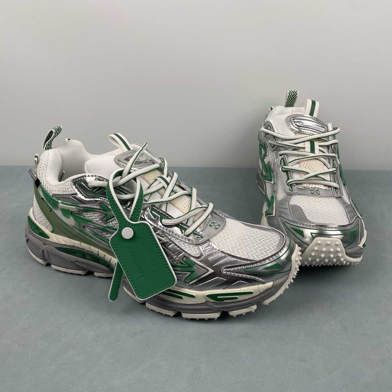 Off-White Be Right Back White Silver White Green - Afbeelding 9