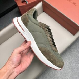 Alternative view of Loro Piana Weekend Walk Suede Green