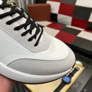 Alternative view of Loro Piana Weekend Walk Suede White Black