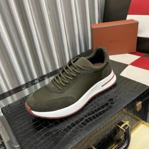 Alternative view of Loro Piana Weekend Walk Suede Dark Green