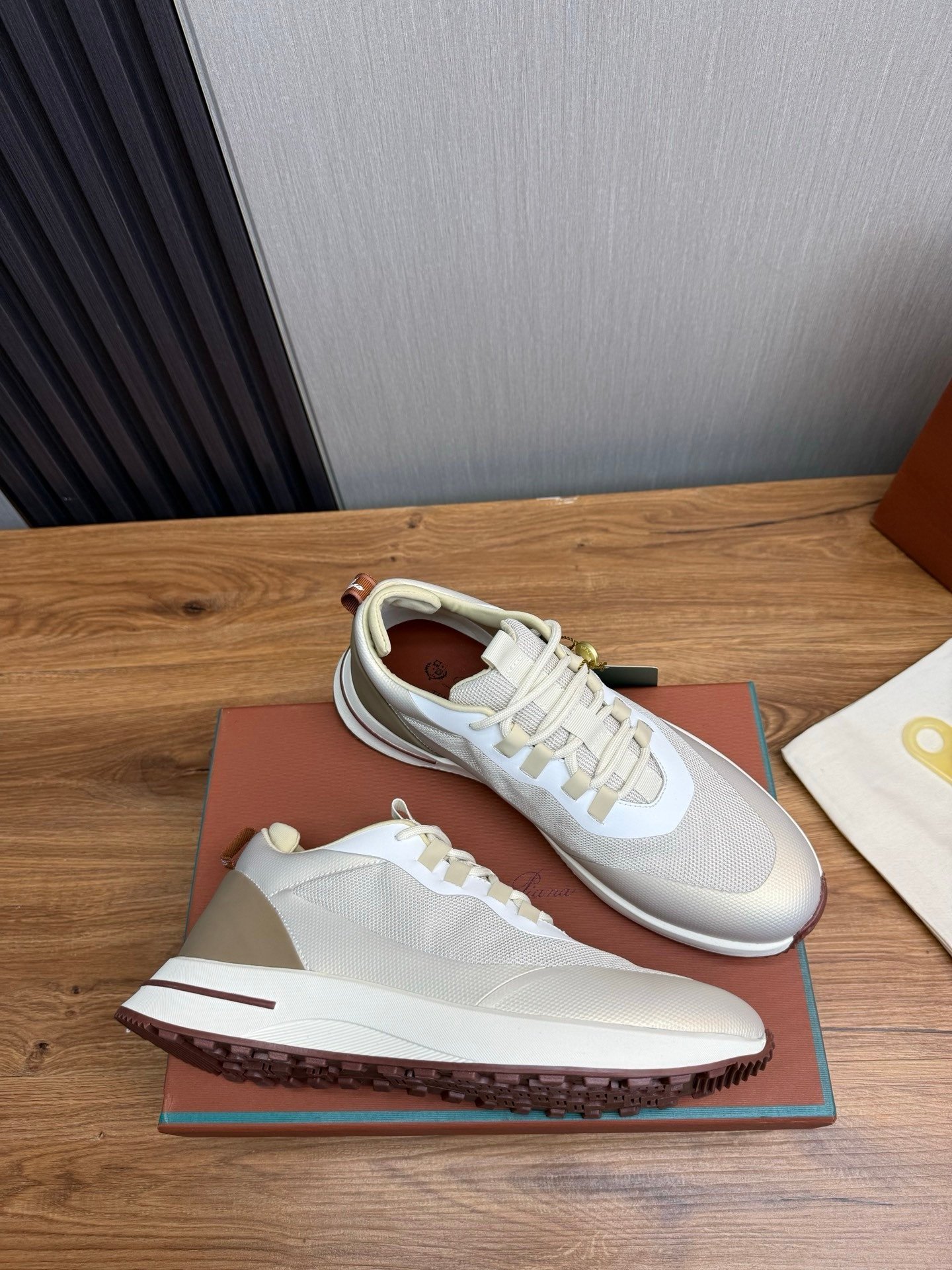 Loro Piana Weekend Walk Technical Mesh Beige - Afbeelding 5