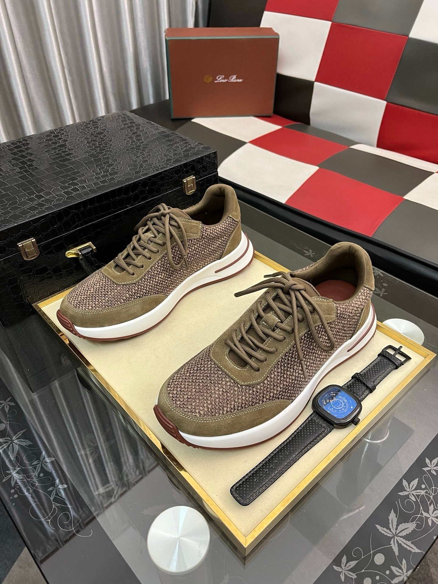 Loro Piana Weekend Walk Pecora Nera Green - Afbeelding 4