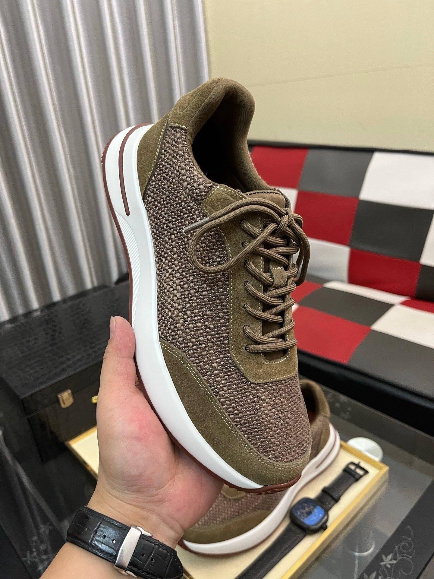 Loro Piana Weekend Walk Pecora Nera Green - Afbeelding 3