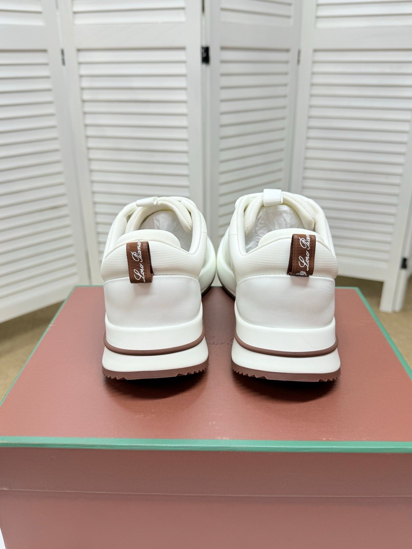 Loro Piana Weekend Walk Technical Mesh White - Afbeelding 4