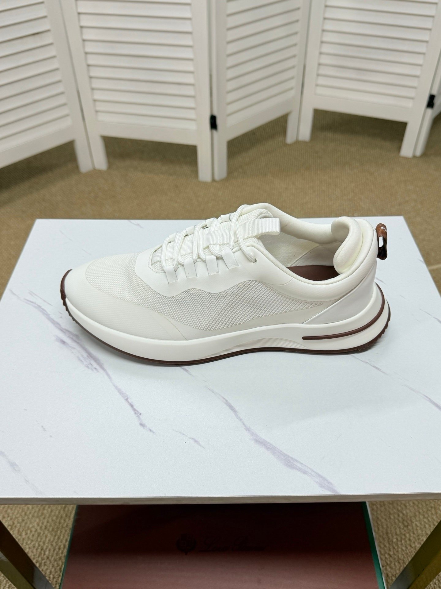 Loro Piana Weekend Walk Technical Mesh White - Afbeelding 8