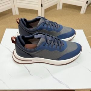 Alternative view of Loro Piana Weekend Walk Technical Mesh Navy