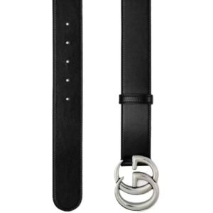Alternative view of Gucci GG Marmont Leather Belt In Black
