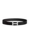 Hermes Constance Belt Buckle & Reversible Leather Strap Black