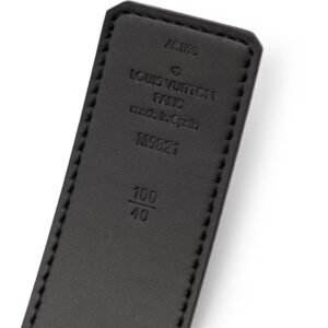 Alternative view of Louis Vuitton LV Initiales Silver Buckle Belt Monogram 40mm Brown/Black