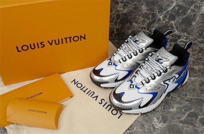 Louis Vuitton Runner Tatic Silver Blue - Afbeelding 3