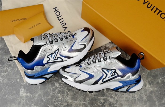 Louis Vuitton Runner Tatic Silver Blue - Afbeelding 4