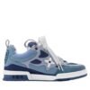 Louis Vuitton Skate Suede Blue White