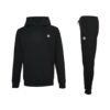 Moncler Logo Hooded Tracksuit In Black