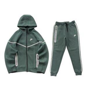 Nike Tech Fleece Reflective  Tracksuit Green