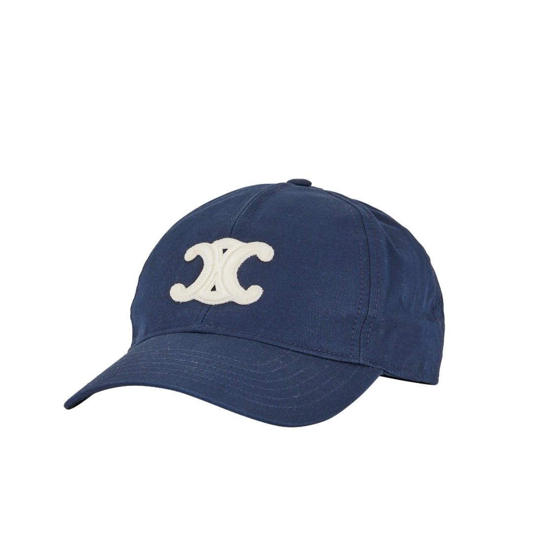 Celine Navy Baseball Cap Triomphe