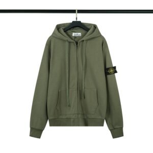 Alternative view of Stone Island Zipped Hoodie Tracksuit Green