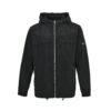 Prada Re-Nylon Arm Logo Windbreaker Jacket In Black