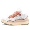 Lanvin Curb Sneaker White Orange Pink