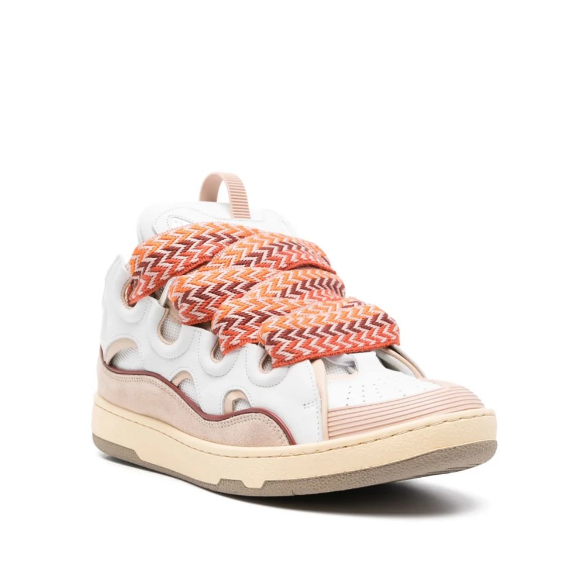 Lanvin Curb Sneaker White Orange Pink - Afbeelding 2
