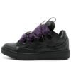 Lanvin Curb Sneaker Black Purple