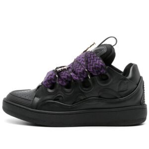 Lanvin Curb Sneaker Black Purple