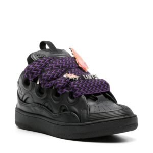 Alternative view of Lanvin Curb Sneaker Black Purple